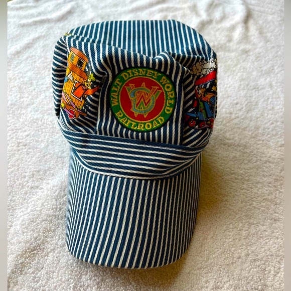 Disney Other - Walt Disney World / Railroad Train Hat / Toddler
Size Pixar Disney Blue Stripe